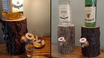 Liquor Log Booze Dispenser Liquor Log Booze Dispenser