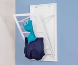 Wall-Mounted or Over-the-Door Clothes Drying Rack