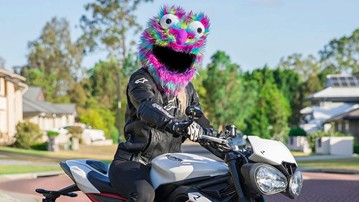 Furry Friends & Fiends Motorcycle Helmet Covers Furry Friends & Fiends Motorcycle Helmet Covers