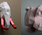 Paper Animal Head Trophy Kits
