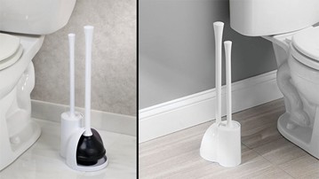 Toilet Bowl Brush & Plunger Set