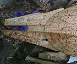 Hand Carved Millennium Falcon
