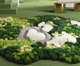Green Forest Moss Rug