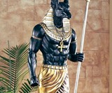 The Grand Ruler - Life-Size Anubis Sculpture