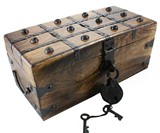 Wooden Pirate Treasure Chest