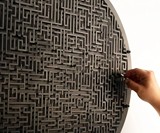 Wall-Mounted Labyrinth Game