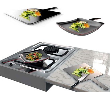Curling Pan - Shapeshifting Cutting Board Curling Pan - Shapeshifting Cutting Board