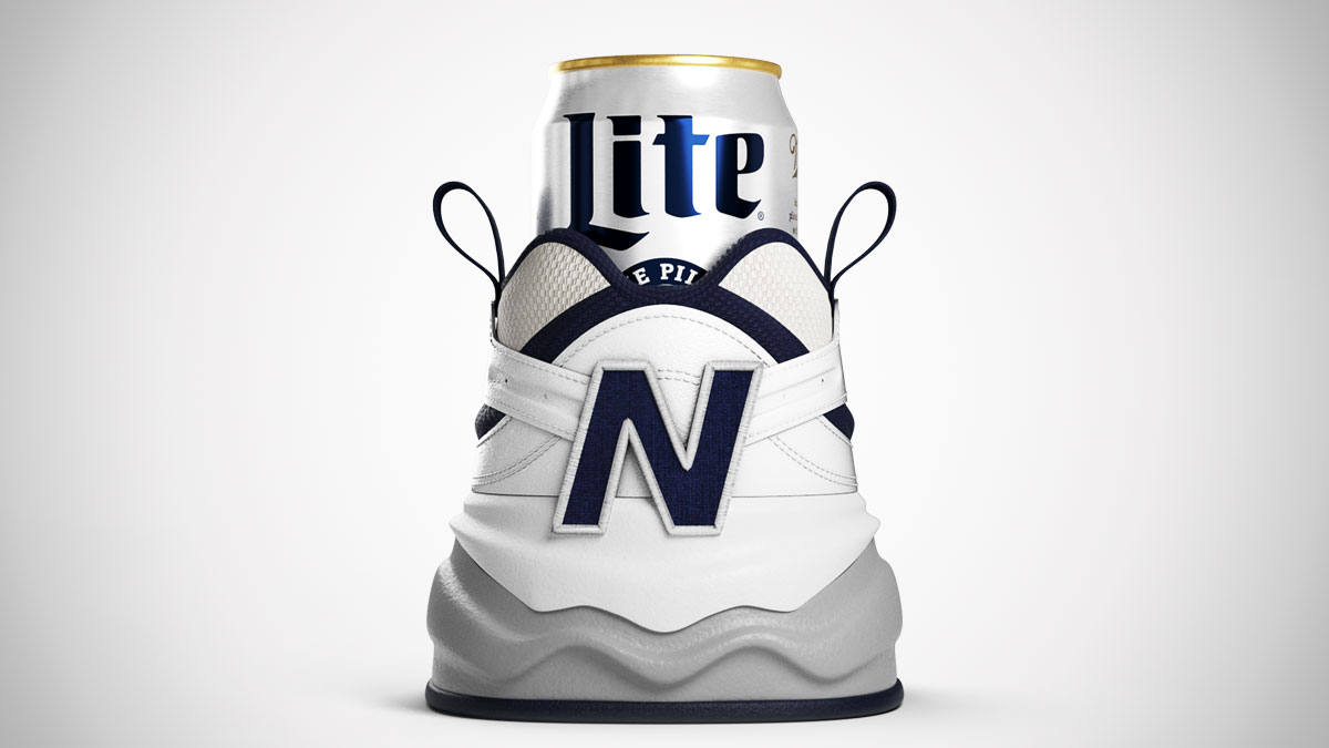 Miller Lite x New Balance Shoezie Beer Koozie Miller Lite x New Balance Shoezie Beer Koozie