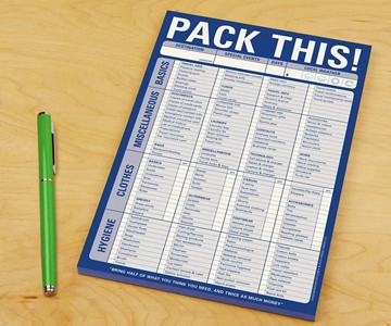 Pack This! Notepad Pack This! Notepad