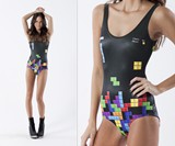 Tetris Swimsuit - Closeup