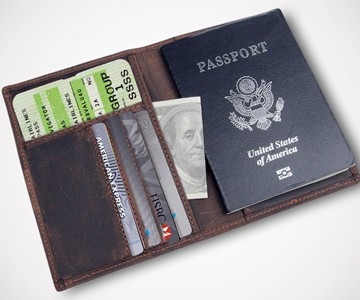 RFID-Blocking Leather Passport Holder RFID-Blocking Leather Passport Holder