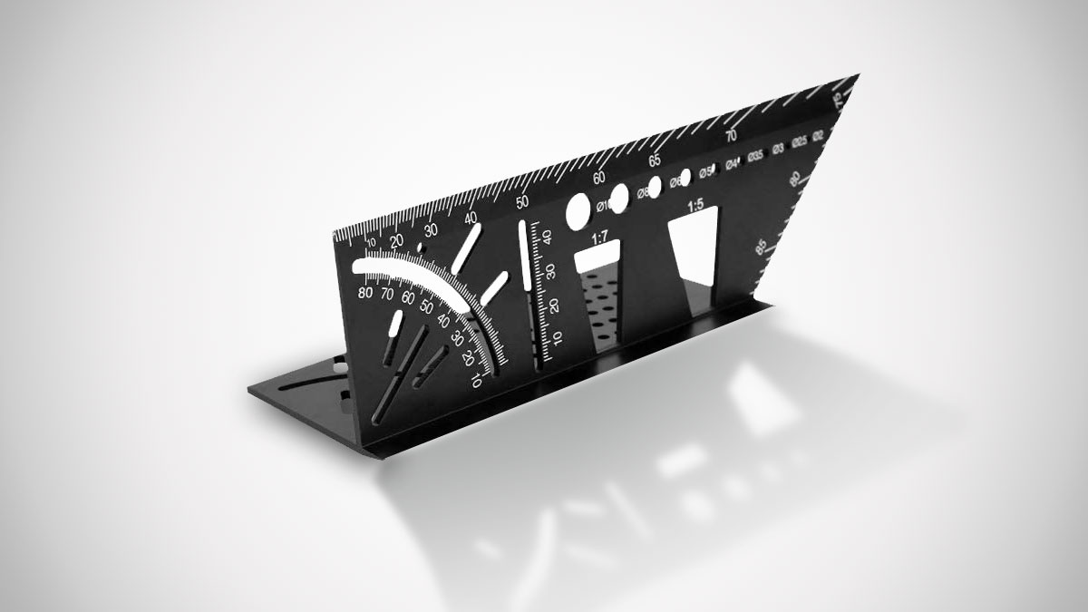 Welltop 3D Woodworking Ruler