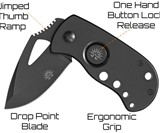 Off-Grid Knives Fat Boy Blackout Utility Knife