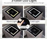 Wireless Charging Nightstand with LED Lights