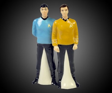 Mr. Spock & Captain Kirk Salt & Pepper Shakers Mr. Spock & Captain Kirk Salt & Pepper Shakers