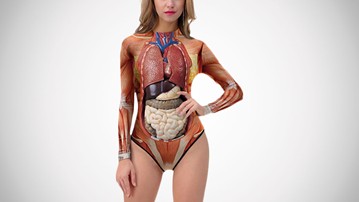 Internal Organs Rash Guard Swimsuit Internal Organs Rash Guard Swimsuit