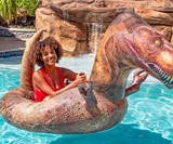 Motorized Inflatable T-Rex Ride-On Pool Float