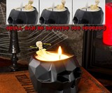 Skeleton in a Skull Bathtub Candle
