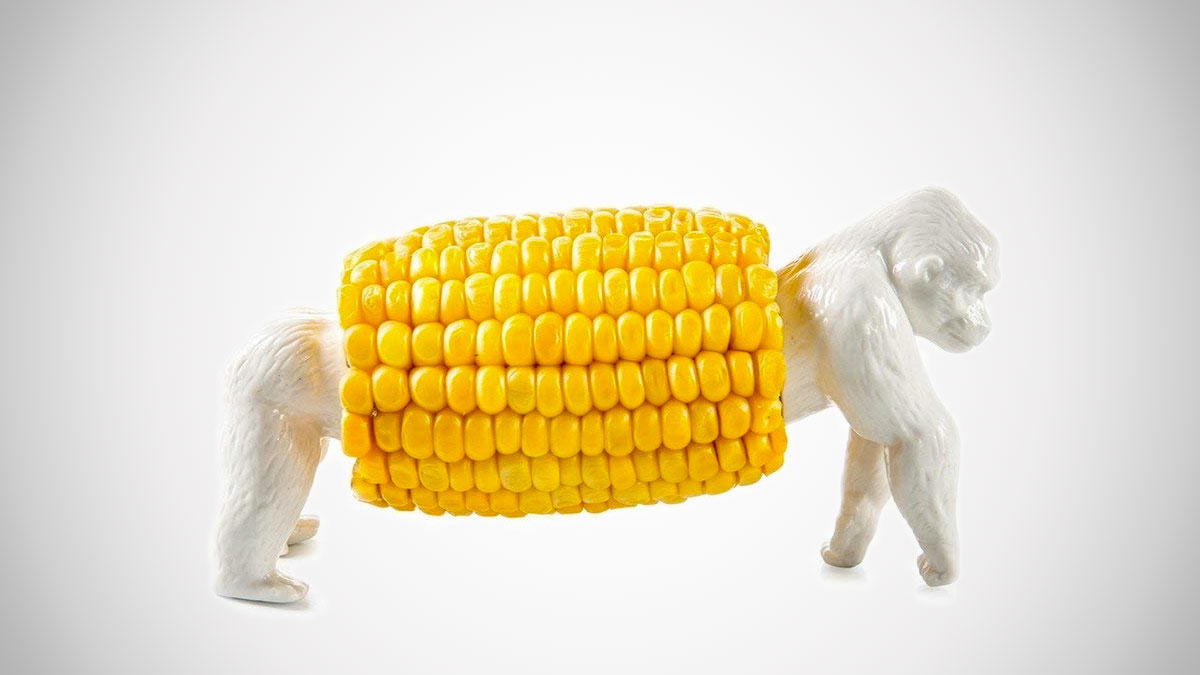 King Corn Porcelain Corn Holder King Corn Porcelain Corn Holder