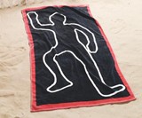 Crime Scene Beach Towel-9088