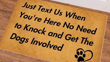 Just Text Us Doormat Just Text Us Doormat