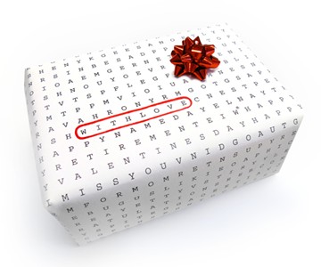 Word Jumble Wrapping Paper Word Jumble Wrapping Paper