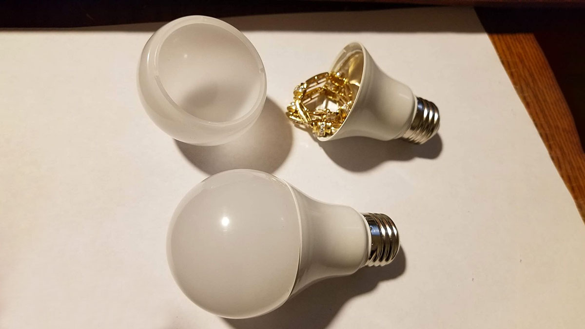 Light Bulb Diversion Safe Light Bulb Diversion Safe