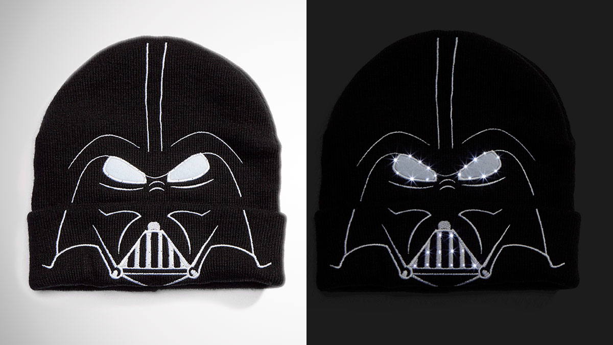 Darth Vader LED Light-Up Beanie Darth Vader LED Light-Up Beanie