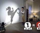 Shadow Fighter - Fight Against a Wall-Projected Ninja