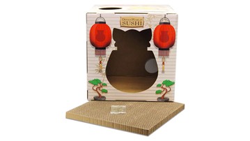 DoyenCat Sushi Chef FunBox with Scratching Board