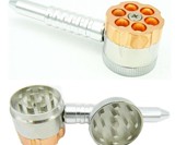 Six Shooter Smoking Pipe & Grinder