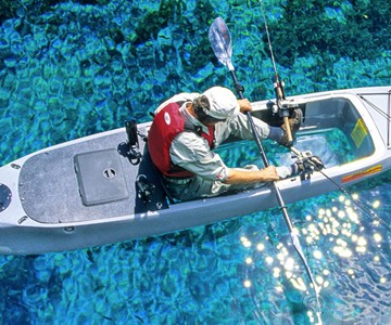 Caribe Clear Bottom Fishing Kayak Caribe Clear Bottom Fishing Kayak