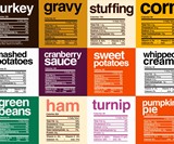 Thanksgiving Dinner Nutrition Label Shirts