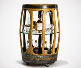 The Balvenie Reclaimed Whiskey Barrel Bar Cart
