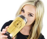 Morning Wood Bamboo Travel Mug