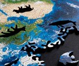 Icosahedral Projection Earth Puzzle