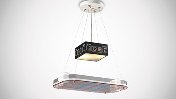 Ice Hockey Rink Pendant Light