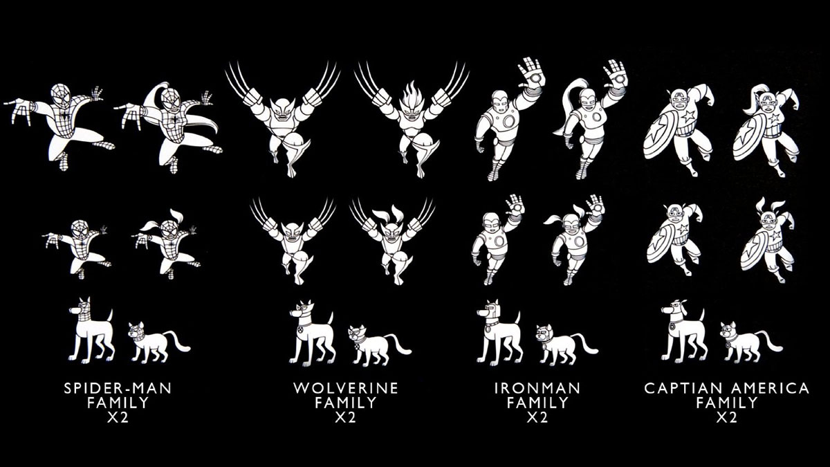 Marvel Superhero Family Car Decals Marvel Superhero Family Car Decals