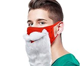 Santa Beard Face Mask