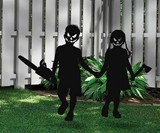 Zombie Kids Halloween Yard Art