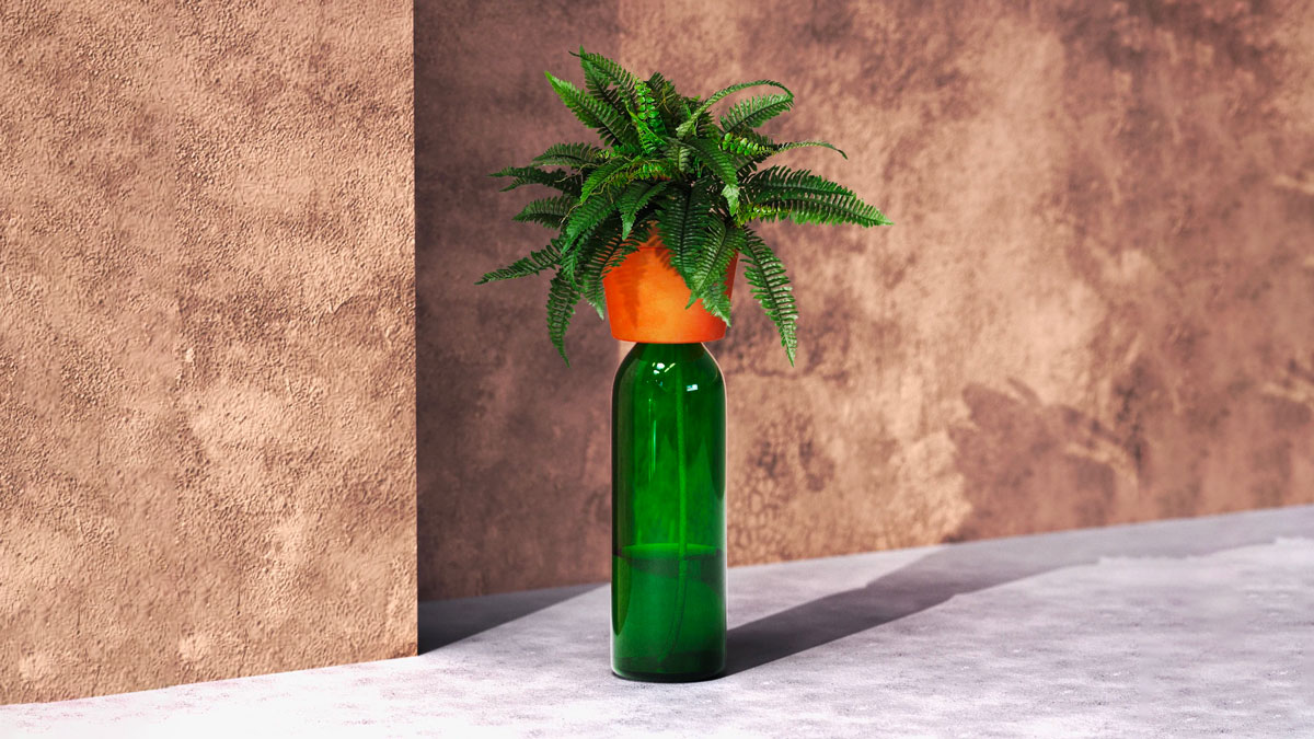 Self-Watering Bottle Planter