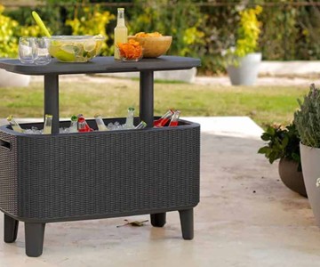 Keter Bevy Bar Table & Cooler Combo Keter Bevy Bar Table & Cooler Combo