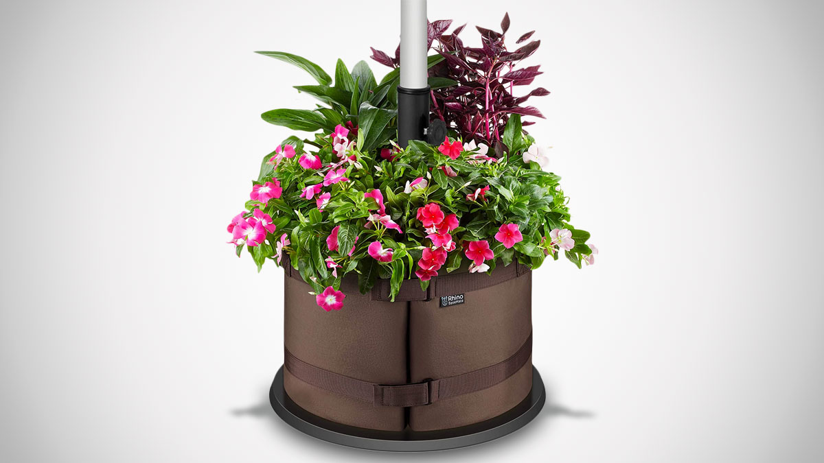 Rhino BaseMate Patio Umbrella Base Weight Planter Rhino BaseMate Patio Umbrella Base Weight Planter
