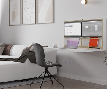 DropTop Plug & Play Wall-Mounted Workstation DropTop Plug & Play Wall-Mounted Workstation
