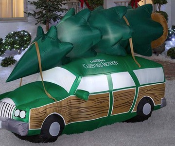 8' Inflatable Christmas Vacation Station Wagon