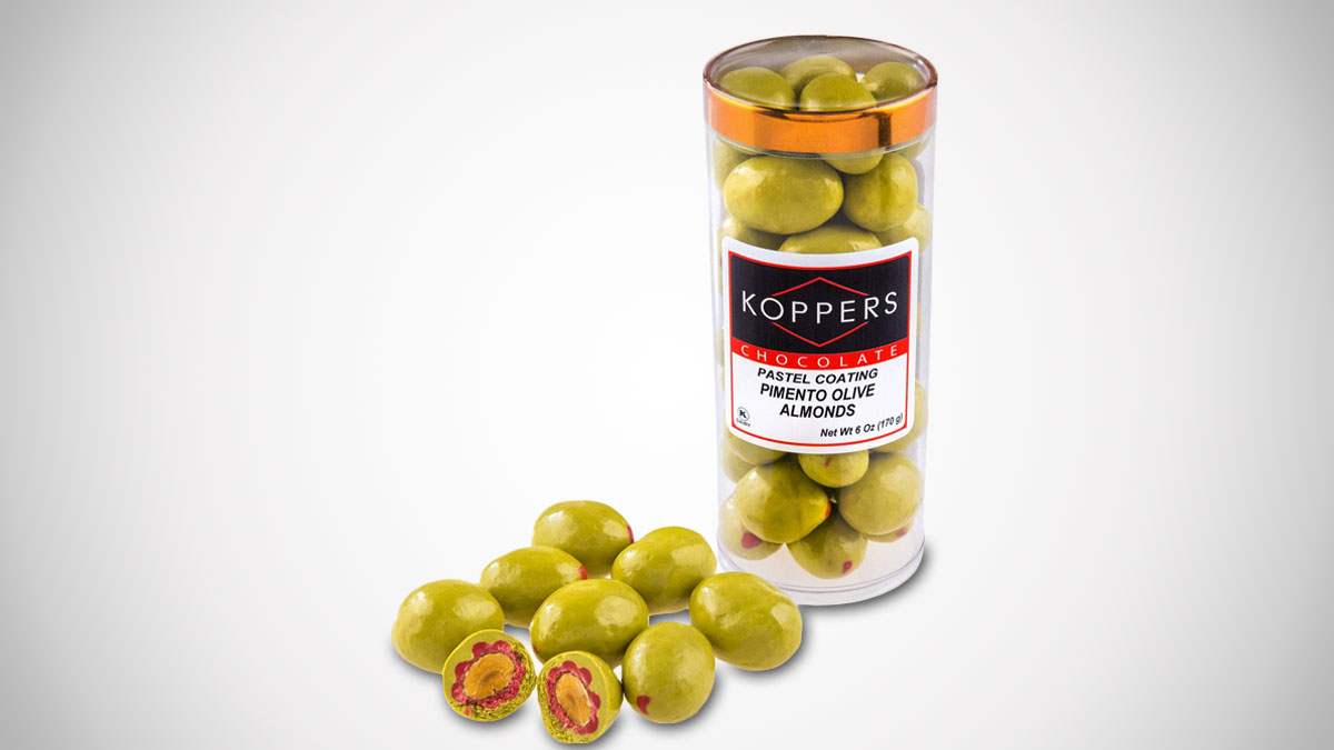Koppers Martini Olive Chocolate Almonds Koppers Martini Olive Chocolate Almonds