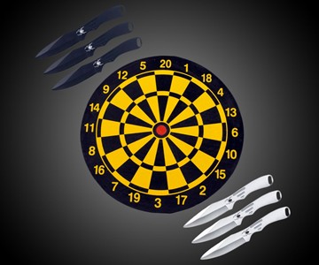 Throwing Knives & Board