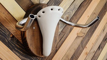 The Albino Bicycle Taxidermy Wall Display Bike Rack