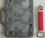 Handgun Ice Cube Tray - Scale View