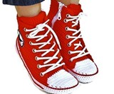 Crochet Converse Slippers